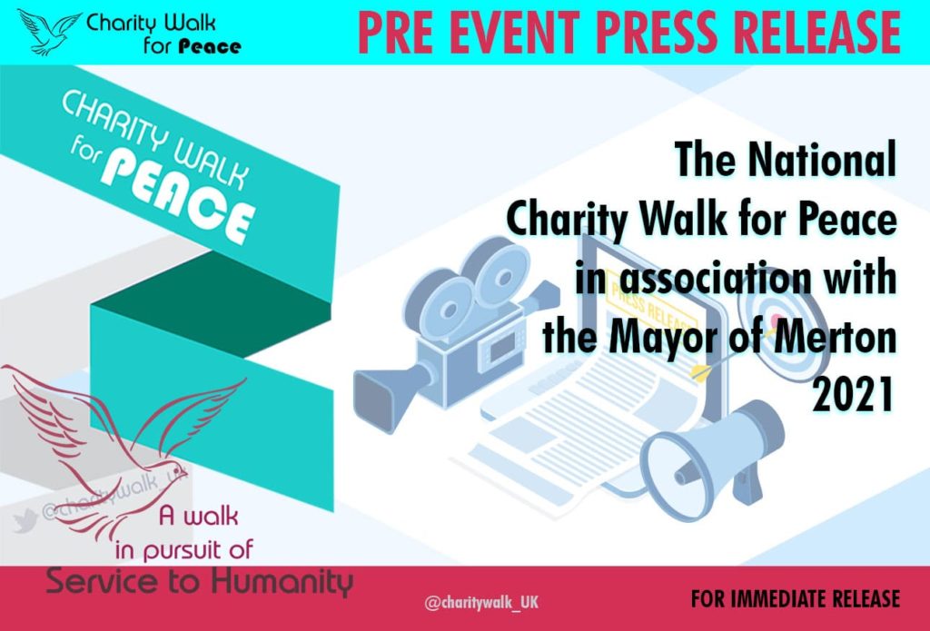 The National Charity Walk for Peace in association with​ the Mayor of Merton – 2021​